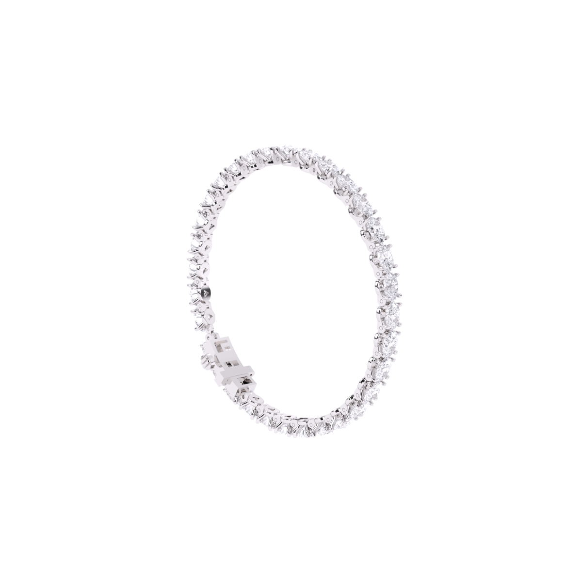 Oval Cut Diamond Tennis Bracelet